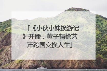 《小伙小妹换游记》开播，黄子韬徐艺洋跨国交换人生