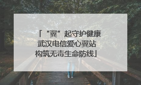 “翼”起守护健康 武汉电信爱心翼站构筑无毒生命防线