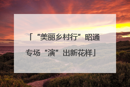 “美丽乡村行”昭通专场“演”出新花样