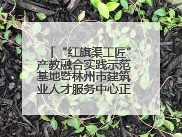 “红旗渠工匠”产教融合实践示范基地暨林州市建筑业人才服务中心正式成立
