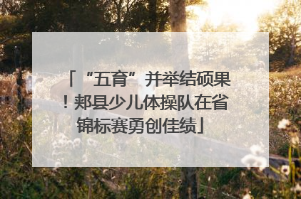 “五育”并举结硕果！郏县少儿体操队在省锦标赛勇创佳绩