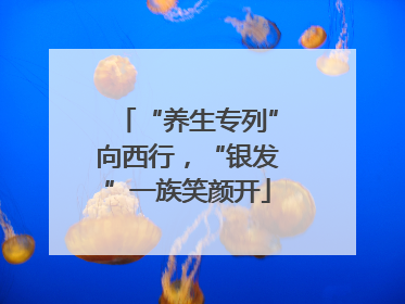 “养生专列”向西行，“银发”一族笑颜开