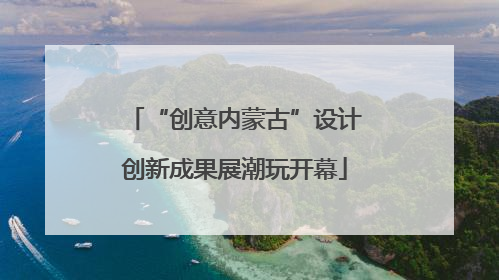 “创意内蒙古”设计创新成果展潮玩开幕