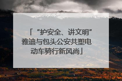 “护安全、讲文明”雅迪与包头公安共塑电动车骑行新风尚