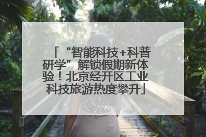 “智能科技+科普研学”解锁假期新体验！北京经开区工业科技旅游热度攀升