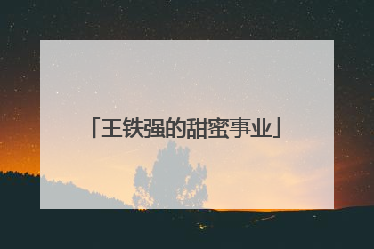 王铁强的甜蜜事业