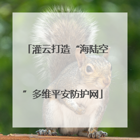 灌云打造“海陆空”多维平安防护网