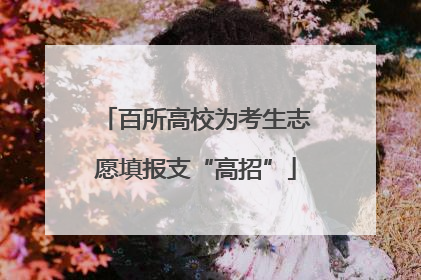 百所高校为考生志愿填报支“高招”