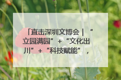 直击深圳文博会｜“立园满园”+“文化出川”+“科技赋能”，成都传媒发布三大文创领域合作清单