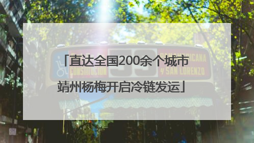 直达全国200余个城市 靖州杨梅开启冷链发运