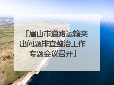 眉山市道路运输突出问题排查整治工作专题会议召开