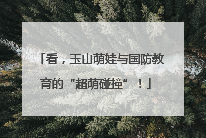 看，玉山萌娃与国防教育的“超萌碰撞”！