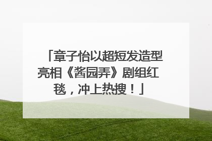 章子怡以超短发造型亮相《酱园弄》剧组红毯，冲上热搜！