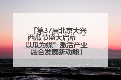 第37届北京大兴西瓜节盛大启幕 “以瓜为媒”激活产业融合发展新动能