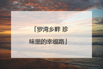 罗湾乡畔 珍味里的幸福路