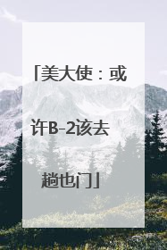 美大使：或许B-2该去趟也门