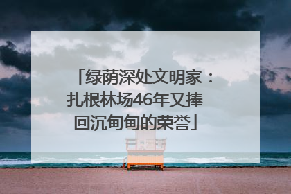 绿荫深处文明家：扎根林场46年又捧回沉甸甸的荣誉