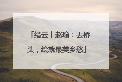 缙云丨赵瑜：去桥头，绘就最美乡愁