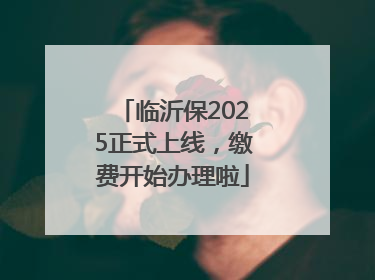 临沂保2025正式上线，缴费开始办理啦