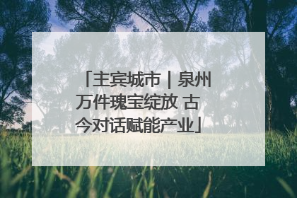 主宾城市｜泉州万件瑰宝绽放 古今对话赋能产业