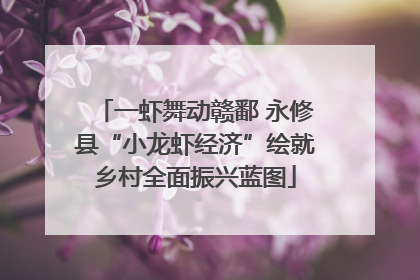 一虾舞动赣鄱 永修县“小龙虾经济”绘就乡村全面振兴蓝图
