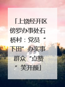 上饶经开区傍罗办事处石桥村：党员“下田”办实事 群众“点赞”笑开颜