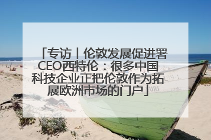 专访丨伦敦发展促进署CEO西特伦：很多中国科技企业正把伦敦作为拓展欧洲市场的门户