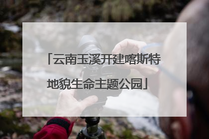 云南玉溪开建喀斯特地貌生命主题公园