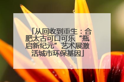 从回收到重生：合肥太古可口可乐“瓶启新纪元”艺术展激活城市环保基因