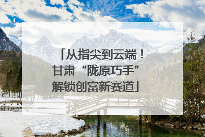 从指尖到云端！甘肃“陇原巧手”解锁创富新赛道
