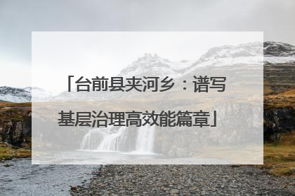 台前县夹河乡：谱写基层治理高效能篇章