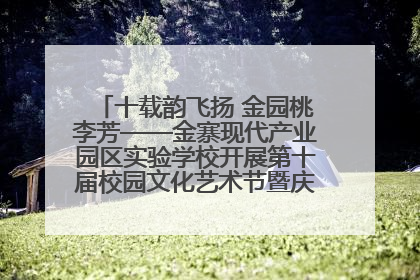 十载韵飞扬 金园桃李芳——金寨现代产业园区实验学校开展第十届校园文化艺术节暨庆“六一”系列活动