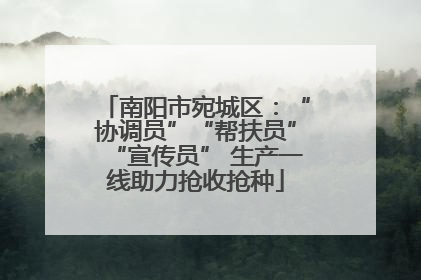 南阳市宛城区：“协调员”“帮扶员”“宣传员” 生产一线助力抢收抢种