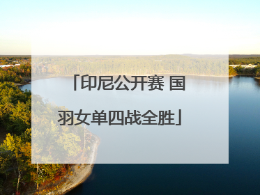 印尼公开赛 国羽女单四战全胜