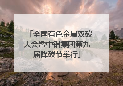 全国有色金属双碳大会暨中铝集团第九届降碳节举行