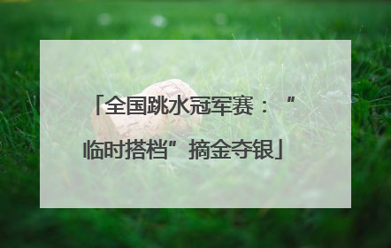 全国跳水冠军赛：“临时搭档”摘金夺银