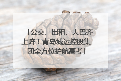 公交、出租、大巴齐上阵！青岛城运控股集团全方位护航高考
