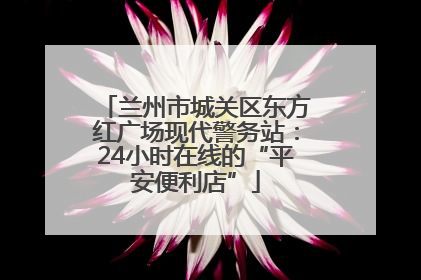 兰州市城关区东方红广场现代警务站：24小时在线的“平安便利店”