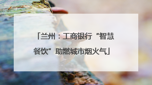兰州：工商银行“智慧餐饮”助燃城市烟火气