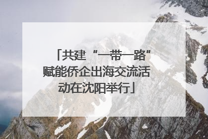 共建“一带一路”赋能侨企出海交流活动在沈阳举行