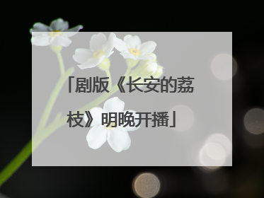 剧版《长安的荔枝》明晚开播