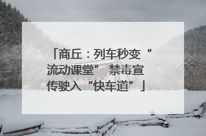 商丘：列车秒变“流动课堂” 禁毒宣传驶入“快车道”