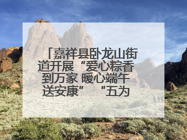 嘉祥县卧龙山街道开展“爱心粽香到万家 暖心端午送安康” “五为”志愿服务活动