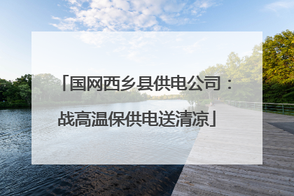 国网西乡县供电公司：战高温保供电送清凉