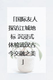 国际友人探访江城地标 沉浸式体验武汉古今交融之美