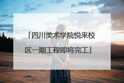 四川美术学院悦来校区一期工程即将完工