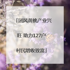 团风黄桃产业兴旺 助力127户村民增收致富