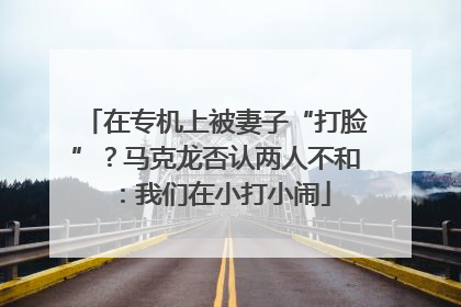 在专机上被妻子“打脸”？马克龙否认两人不和：我们在小打小闹