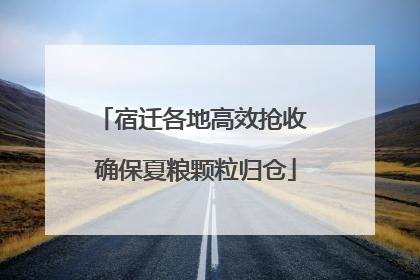 宿迁各地高效抢收 确保夏粮颗粒归仓