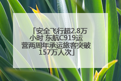 安全飞行超2.8万小时 东航C919运营两周年承运旅客突破157万人次